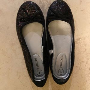 Black sparkly dress shoes